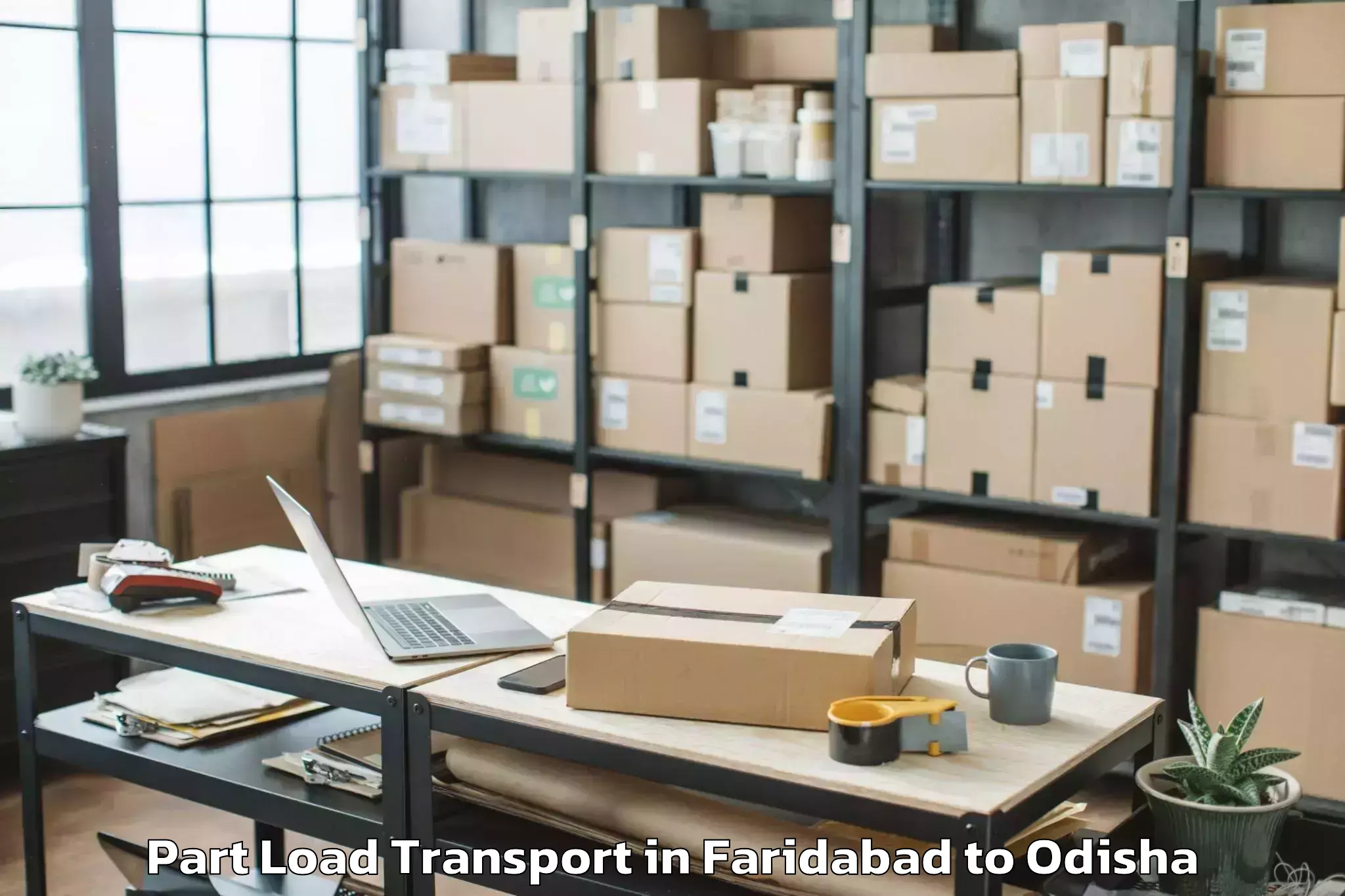 Faridabad to Baleswar Part Load Transport